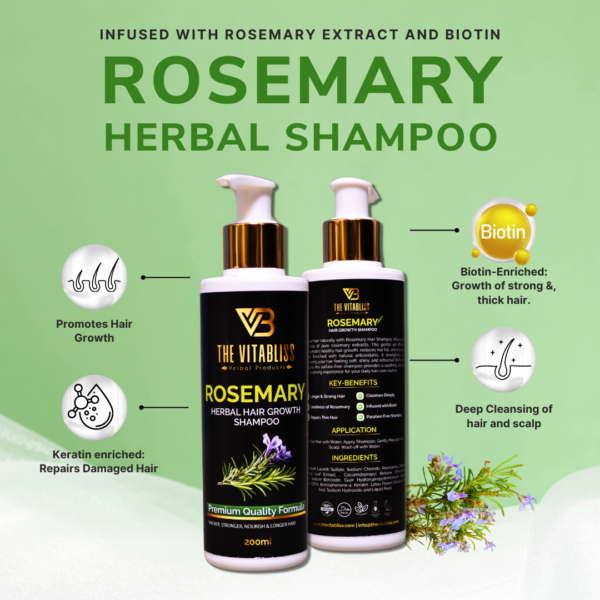 Rosemary Herbal Hair Growth Shampoo - Image 2